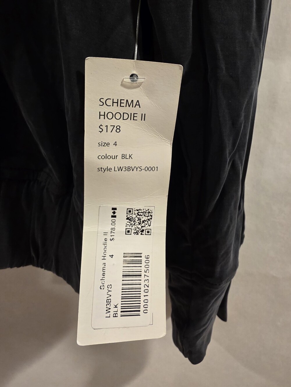 🔥NWT Lululemon Lab Sz 4 Schema Hoodie II Sweatshirt Women 92% Cupro 8% Elastane - Picture 4 of 4